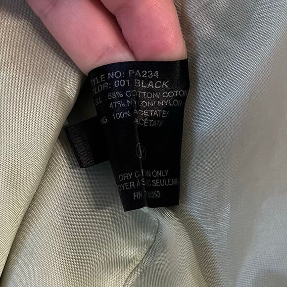 Sanyo Zip Up Rain Jacket Men's Small Black Hooded Mid Length Pockets PA234 - Picture 11 of 16